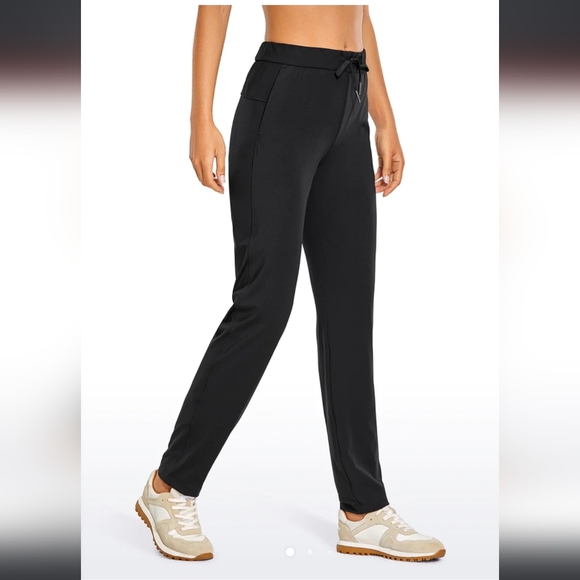 CRZ YOGA Pants - CRZ YOGA Stretch Drawstring Pants with Pockets, Black